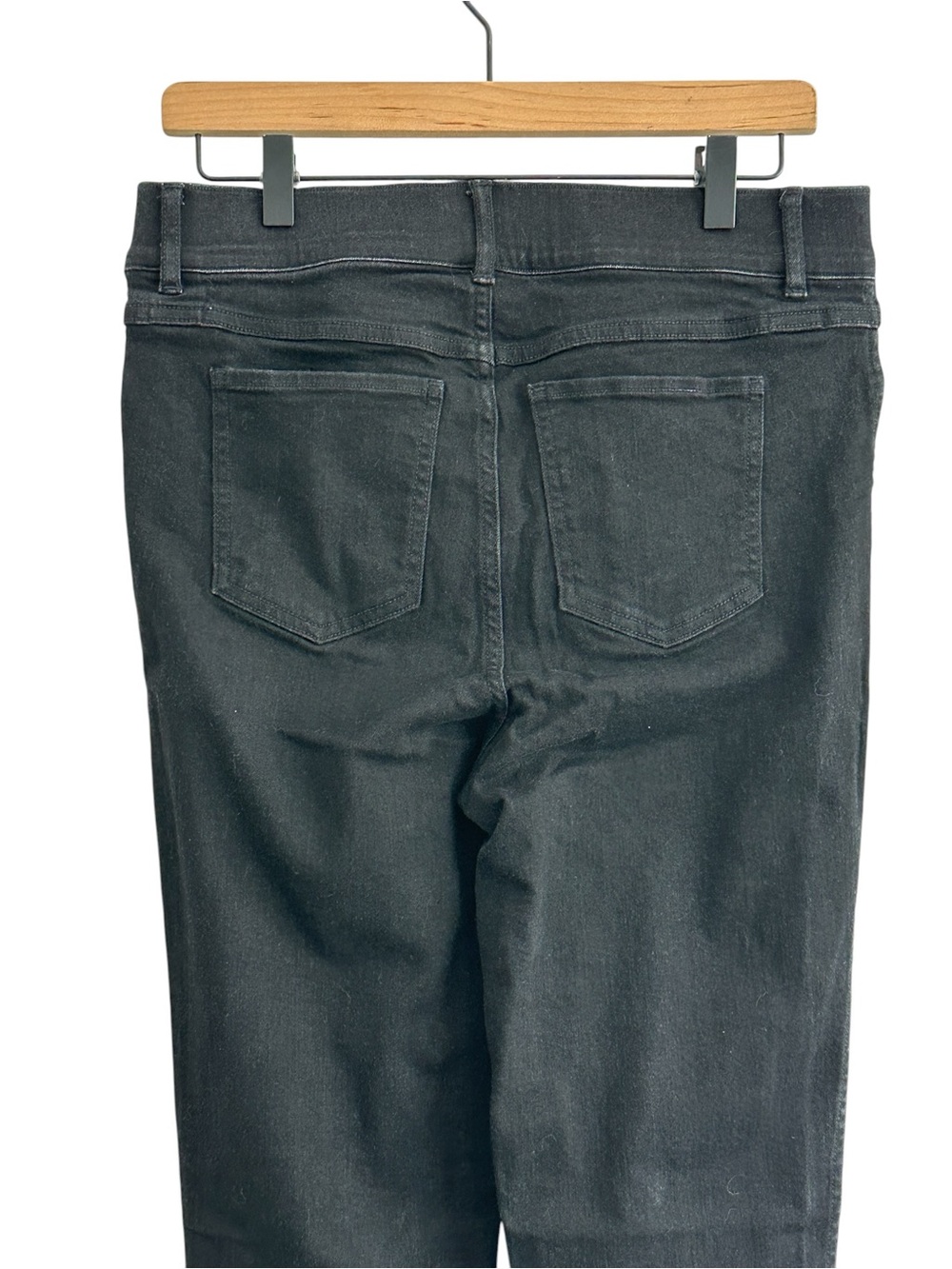 SPANX Women Jeans Large Black Tall Pull On Shaping Comfort Stretch High Rise - Picture 5 of 7